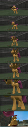 Size: 1366x6214 | Tagged: safe, artist:gmodpon-e, scootaloo, pony, 3d, giant pony, gmod, growth, macro, potion