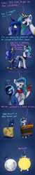 Size: 1200x6000 | Tagged: safe, artist:anticular, princess celestia, princess luna, alicorn, pony, ask sunshine and moonbeams, cake, cheese, clothes, comic, costume, duo, duo female, female, food, halloween, mare, papyrus, papyrus (undertale), pun, sans (undertale), undertale