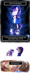 Size: 578x1383 | Tagged: safe, artist:od20plus, spike, starlight glimmer, twilight sparkle, twilight sparkle (alicorn), alicorn, dragon, pony, the cutie re-mark, atomic bomb, bad time, bipedal, clothes, crossover, determination, determined, female, grin, mare, sans (undertale), scene interpretation, smiling, spoilers for another series, spread wings, twilight friskle, undertale, wide eyes
