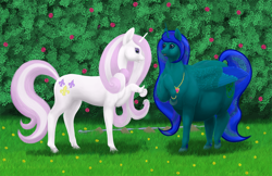 Size: 1500x973 | Tagged: safe, artist:soobel, fleur-de-lis, oc, oc:dusklight blossom, pony, chubby, fat