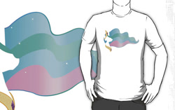 Size: 556x350 | Tagged: safe, artist:animayhem, princess celestia, alicorn, pony, animayhem, clothes, female, mane, mare, minimalist, modern art, princess, redbubble, shirt