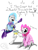 Size: 1024x1339 | Tagged: safe, artist:fox-chantheartist, derpibooru import, pinkie pie, trixie, earth pony, pony, skeleton pony, unicorn, crossover, dialogue, female, mare, papyrus, papyrus (undertale), rearing, sans (undertale), sans pie, sitting, skeleton, the great and powerful papyrus, undertale