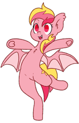 Size: 680x1063 | Tagged: safe, artist:sunnyhoneybone, oc, oc only, bat pony, pony, solo