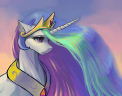 Size: 1401x1102 | Tagged: safe, artist:murra-mau, princess celestia, alicorn, pony, female, mare, solo