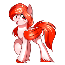 Size: 1024x1024 | Tagged: safe, artist:daydreamsyndrom, oc, oc only, pegasus, pony, female, freckles, mare, simple background, solo, white background
