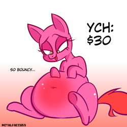 Size: 3000x3000 | Tagged: safe, artist:metalface069, pony, belly, belly button, fat, ych example, ych sketch, your character here