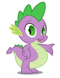 Size: 662x852 | Tagged: safe, artist:fatcartoonedits, edit, spike, dragon, fat, fat spike