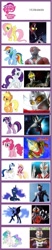 Size: 600x2860 | Tagged: safe, applejack, fluttershy, nightmare moon, pinkie pie, princess cadance, princess celestia, princess luna, rainbow dash, rarity, shining armor, twilight sparkle, alicorn, earth pony, pegasus, pony, unicorn, chart, female, glenfire, mare, mirror knight, ultraman, ultraman ace, ultraman belial, ultraman hikari, ultraman king, ultraman max, ultraman taro, ultraman zearth, ultraman zero