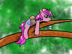 Size: 1280x960 | Tagged: safe, artist:chaotic harmony, amethyst star, sparkler, oc, oc:tinisparkler, micro, pixie dust, tired