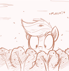 Size: 2500x2576 | Tagged: safe, artist:ncmares, applejack, earth pony, pony, ask, big-apple-pony, frown, giantess, macro, monochrome, sketch, tree, tumblr, wide eyes