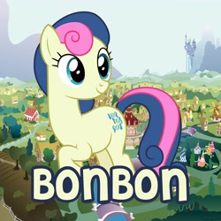 Size: 5000x5000 | Tagged: safe, artist:1nsp1r, bon bon, sweetie drops, pony, absurd resolution, giant pony, macro, solo