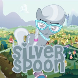 Size: 5000x5000 | Tagged: safe, artist:1nsp1r, silver spoon, pony, absurd resolution, giant pony, macro, solo