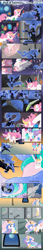 Size: 800x4670 | Tagged: safe, artist:feather, nightmare moon, princess celestia, alicorn, pony, comic, elements of harmony, mare in the moon, princess