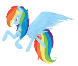Size: 832x704 | Tagged: safe, artist:aliceandamy, rainbow dash, pegasus, pony, flying, simple background, solo, spread wings, transparent background