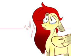 Size: 1009x792 | Tagged: safe, artist:spitfirekat, oc, oc only, oc:golden arts, pegasus, pony, crying, female, mare, simple background, solo, transparent background