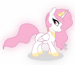 Size: 1150x1000 | Tagged: safe, artist:joakaha, princess celestia, alicorn, pony, cewestia, filly, foal, solo