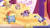 Size: 1194x672 | Tagged: safe, screencap, applejack, fluttershy, rainbow dash, rarity, twilight sparkle, twilight sparkle (alicorn), alicorn, earth pony, pegasus, pony, unicorn, my little pony: pony life, princess probz, spoiler:pony life s01e01, applefat, chubby cheeks, double chin, eating, fat, fattershy, rainblob dash, raritubby, stuffed, treehouse logo, twilard sparkle, weight gain