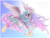 Size: 900x680 | Tagged: safe, artist:stepandy, princess celestia, alicorn, pony, female, flying, mare, solo, watermark