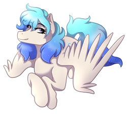 Size: 2009x1800 | Tagged: safe, artist:kikirdcz, oc, oc only, oc:clarity, pegasus, pony, art trade, female, mare, simple background, smiling, solo, transparent background