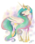 Size: 780x963 | Tagged: safe, artist:probablyfakeblonde, princess celestia, alicorn, pony, crown, female, horn, mare, solo