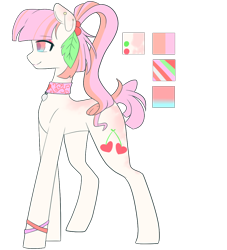 Size: 1008x1108 | Tagged: safe, artist:clefficia, oc, oc only, earth pony, pony, choker, female, mare, reference sheet, simple background, solo, transparent background