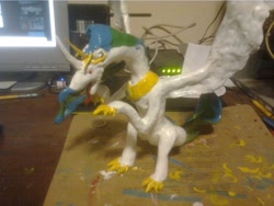 Size: 1600x1200 | Tagged: safe, princess celestia, dragon, custom, dragonified, irl, photo, sculpture, toy