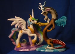 Size: 900x649 | Tagged: safe, artist:miki-, discord, princess celestia, irl, photo, sculpture