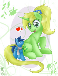 Size: 650x850 | Tagged: safe, artist:skyheavens, oc, oc only, oc:flora, pony, giant pony, heart, macro, size difference