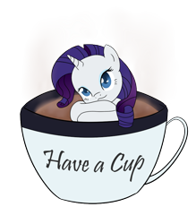 Size: 700x800 | Tagged: safe, artist:nerow94, rarity, pony, chocolate, cup, cup of pony, cute, food, hot chocolate, micro, raribetes, rarity is a marshmallow, solo