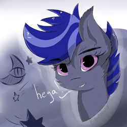 Size: 2300x2300 | Tagged: safe, artist:kigupony, oc, oc only, oc:night glider, solo