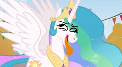 Size: 500x273 | Tagged: safe, edit, edited screencap, screencap, princess celestia, alicorn, pony, draw on me