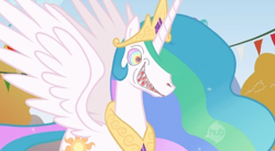 Size: 630x345 | Tagged: safe, edit, edited screencap, screencap, princess celestia, alicorn, pony, draw on me