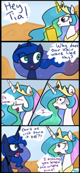 Size: 672x1436 | Tagged: safe, artist:annehairball, princess celestia, princess luna, alicorn, pony, comic, crown, female, horn, jewelry, mare, regalia, siblings, sisters