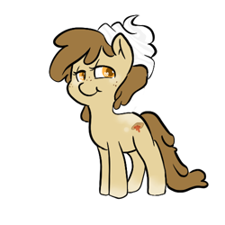 Size: 500x500 | Tagged: safe, food pony, original species, chubby, pastry, whipped cream