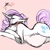 Size: 500x500 | Tagged: safe, rarity, pony, unicorn, chubby, cutie mark, female, horn, mare, pregnant, purple mane, purple tail, solo, white coat