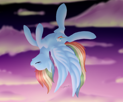 Size: 3000x2500 | Tagged: safe, alternate version, artist:justart101, rainbow dash, pegasus, pony, eyes closed, flying, solo