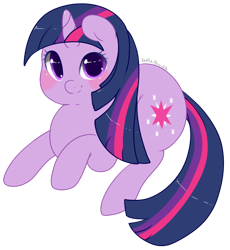 Size: 900x980 | Tagged: safe, artist:xeella, twilight sparkle, unicorn twilight, pony, unicorn, chubby, cute, female, looking at you, mare, prone, simple background, solo, transparent background, twiabetes