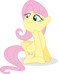 Size: 6000x7733 | Tagged: safe, artist:guillex3, fluttershy, pegasus, pony, hurricane fluttershy, absurd resolution, confident, cute, proud, shyabetes, simple background, smiling, solo, transparent background, vector