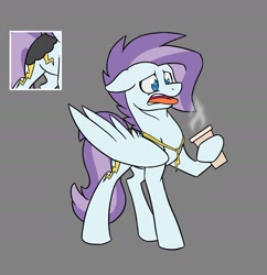 Size: 1600x1651 | Tagged: safe, artist:torusthescribe, zapp, pegasus, pony, coffee cup, cup, female, hoof hold, mare, power ponies, simple background, solo, tongue out