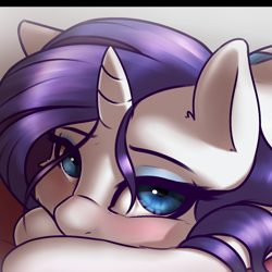 Size: 1044x1044 | Tagged: safe, artist:captainpudgemuffin, rarity, pony, unicorn, bedroom eyes, captainpudgemuffin is trying to murder us, close-up, cute, looking at you, raribetes, solo, sweet dreams fuel, weapons-grade cute