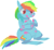 Size: 1164x1072 | Tagged: safe, artist:1eg, rainbow dash, pegasus, pony, chubby, messy, solo