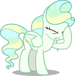 Size: 4956x5000 | Tagged: safe, artist:cantercoltz, vapor trail, absurd resolution, facehoof, simple background, solo, transparent background, vector