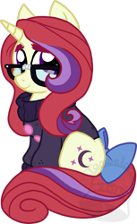 Size: 491x800 | Tagged: safe, artist:tambelon, moondancer, pony, amending fences, alternate hairstyle, cute, dancerbetes, female, lightly watermarked, mare, solo, watermark