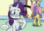 Size: 832x598 | Tagged: safe, artist:pencils, edit, idw, fluttershy, rarity, pegasus, pony, unicorn, spoiler:comic, spoiler:comic73, butt, cropped, crying, duo, duo female, fart, fart cloud, fart edit, female, mare, plot, raised tail, smelly, tail