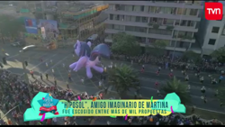 Size: 1280x720 | Tagged: safe, twilight sparkle, twilight sparkle (alicorn), alicorn, pony, balloon, chile, giant pony, irl, latin american, macro, parade balloon, paris parade, photo