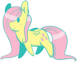 Size: 609x491 | Tagged: safe, artist:soullessteddybear, fluttershy, pegasus, pony, chubby, female, mare, solo