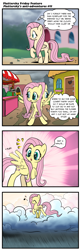 Size: 612x1920 | Tagged: safe, artist:pencils, derpibooru import, fluttershy, pegasus, pony, comic:fluttershy's anti-adventures, cloud, comic, cute, female, mare, rain, shyabetes, slice of life, solo