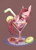 Size: 580x800 | Tagged: safe, artist:huaineko, pinkie pie, earth pony, pony, alcohol, cup, cup of pony, food, lemon, martini, micro, pinkamena diane pie, pixiv, solo, wet mane