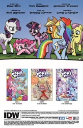 Size: 710x1091 | Tagged: safe, artist:pencils, derpibooru import, idw, applejack, fluttershy, pinkie pie, rainbow dash, rarity, twilight sparkle, twilight sparkle (alicorn), alicorn, earth pony, pegasus, pony, unicorn, spoiler:comic, spoiler:comic69, comic, mane six, preview