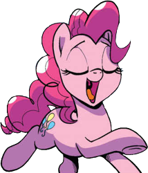 Size: 328x384 | Tagged: safe, artist:pencils, derpibooru import, idw, pinkie pie, earth pony, pony, spoiler:comic, spoiler:comic69, background removed, official comic, simple background, transparent background